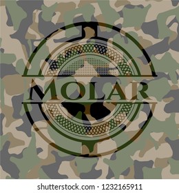 Molar on camouflage pattern