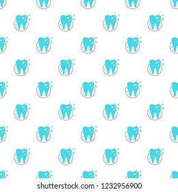 Molar pattern seamless vector repeat for any web design