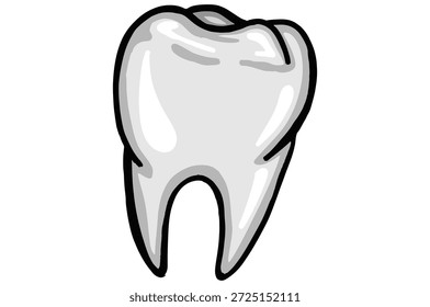 Um ícone de dentista com dentes molares