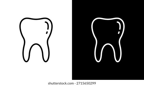 Dente Molar Com Design De Conjunto De Ícones