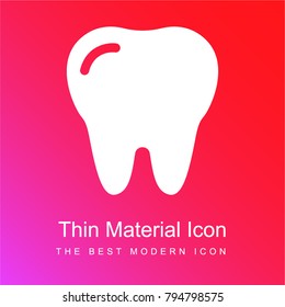 Molar Tooth red and pink gradient material white icon minimal design