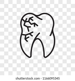 Molar vector icon isolated on transparent background, Molar logo concept
