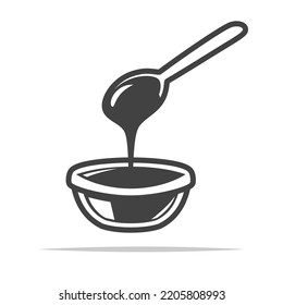 Molasses Icon Transparent Vector Isolated