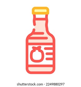 molasses pomegranate color icon vector. molasses pomegranate sign. isolated symbol illustration