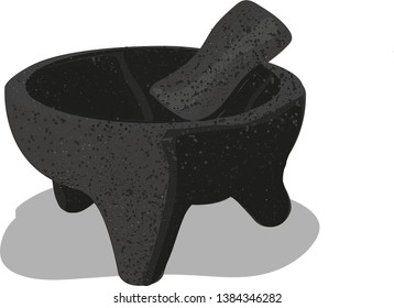 Molcajete to make salsa a Mexican tradition