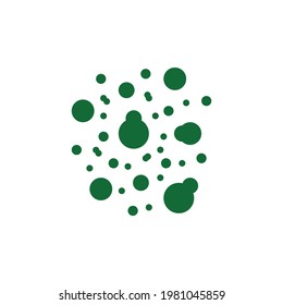 Schimmelsymbol, Vektorgrafik auf weißem Hintergrund