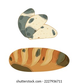 El molde de la panadería, aislado de fondo blanco.