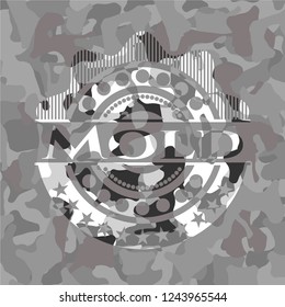 Mold on grey camo pattern