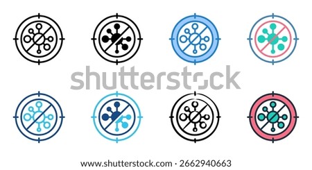 Mold removal icon set multiple style collection 
