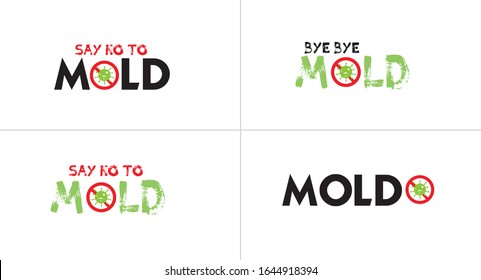 Mold Removal, Inspection Company Icon And Text. It Is Easy To Use. There Are Four And You Can Choose One Or Can Use Any Of Them. 