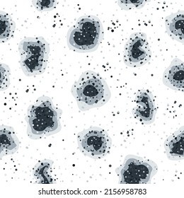 Mold spots on a white background. Vector seamless pattern. Humidity in the bathroom. Toxic mold spores, fungi and bacteria are a health hazard. Means of combating dangerous fungi and bacteria. 