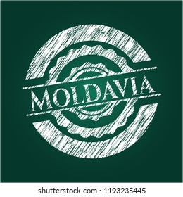 Moldavia chalkboard emblem