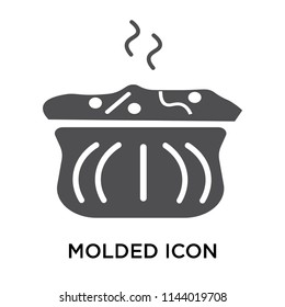 Molded icon vector isolated on white background for your web and mobile app design, Molded logo concept