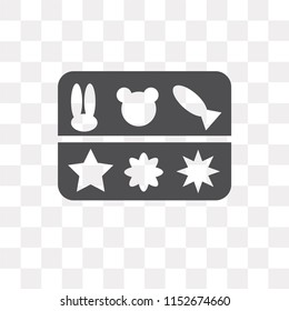 Molded vector icon isolated on transparent background, Molded logo concept