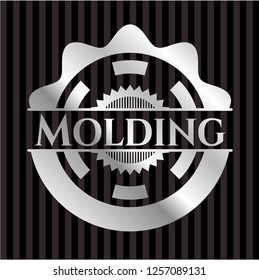 Molding silver badge