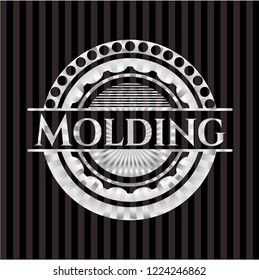 Molding silver shiny badge