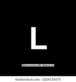 Moldova Currency Symbol, Moldovan Leu Icon, MDL Sign. Vector Illustration
