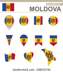 Moldova Flag Collection, 12 versions