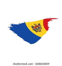 Moldova flag, vector illustration