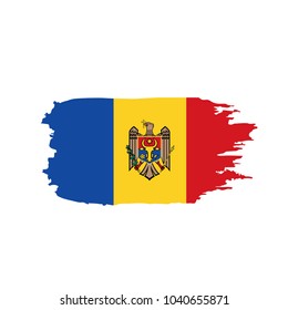 Moldova flag, vector illustration