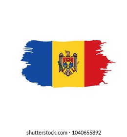 Moldova flag, vector illustration