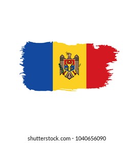 Moldova flag, vector illustration