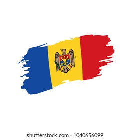 Moldova flag, vector illustration