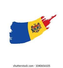 Moldova flag, vector illustration