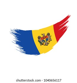 Moldova flag, vector illustration