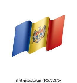 Moldova flag, vector illustration