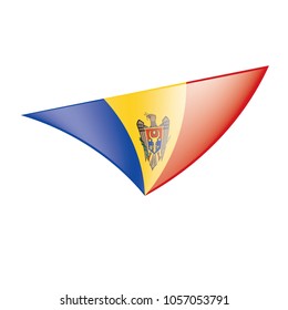 Moldova flag, vector illustration