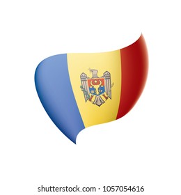 Moldova flag, vector illustration