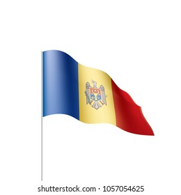 Moldova flag, vector illustration