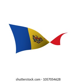 Moldova flag, vector illustration