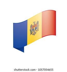 Moldova flag, vector illustration