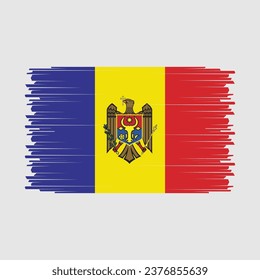 Moldova Flag Vector Illustration Design