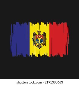 Moldova Flag Vector. National Flag