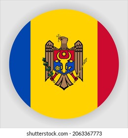 Icono de país redondeado de Moldavia