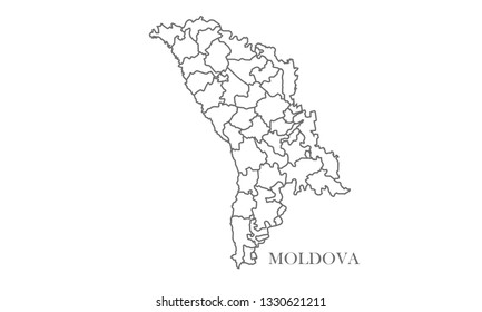 Moldova green line map