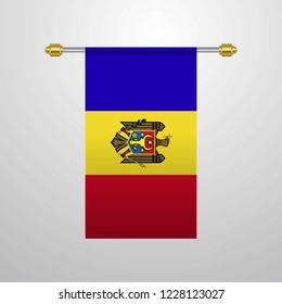 Moldova hanging Flag