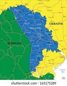 Moldova Map