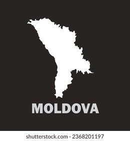 Moldova map icon vector illustration symbol design