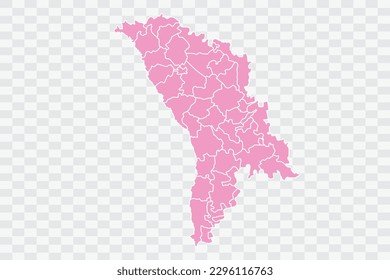 Moldova Map pink Color Background quality files png