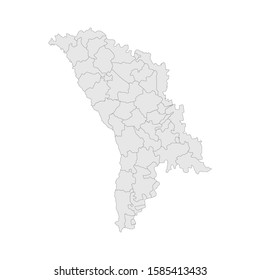 Moldova political map vector. Light gray background. Perfect for business concepts, charts, education, backdrop, backgrounds and wallpapers.