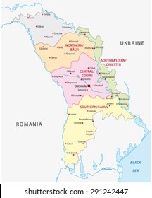 Moldova Wine Regions Map