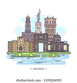 Moldovan landmarks or moldova sightseeing places