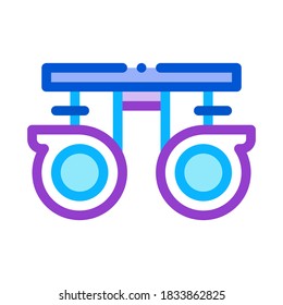 moldes para almacenar el vector de iconos de lentes. moldes para guardar el signo de las lentes. ilustración de símbolo de color