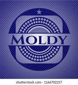 Moldy denim background