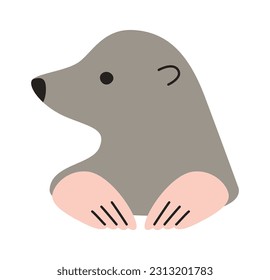 Ilustración de vectores de ilustración de animales Mole