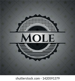 Mole black emblem. Vintage. Vector Illustration. Detailed.